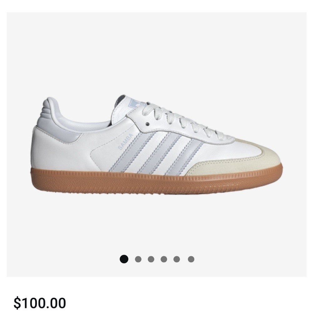 Adidas OG Samba Women’s White and Halo Blue size 9.5